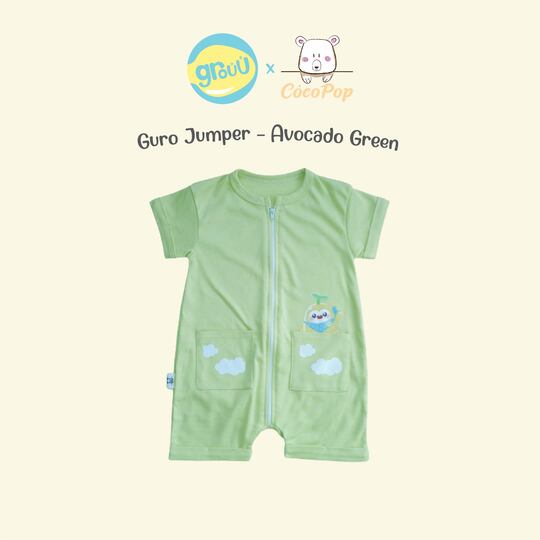 Grouu x Cocopop - Guro Baby Jumper - Avocado Green