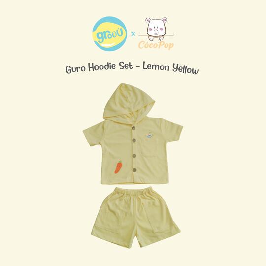 Grouu x Cocopop - Guro Hoodie Set Unisex - Lemon