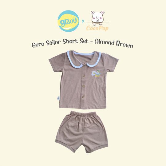 Grouu x Cocopop - Guro Sailor Set - Almond Brown